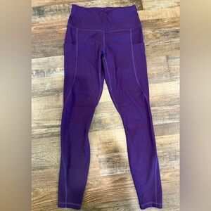 Purple workout leggings
